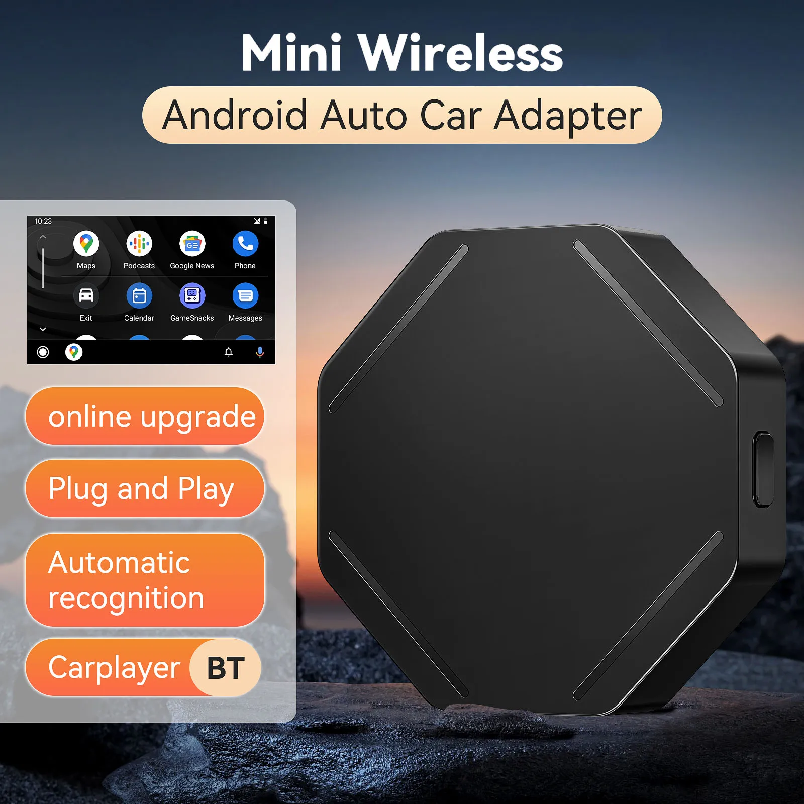 C11 محول CarPlay اللاسلكي Android Auto اللاسلكي سبوتيفي لمازدا تويوتا مرسيدس بيجو فولفو كيا 2 في 1 Carplay AI Box #2