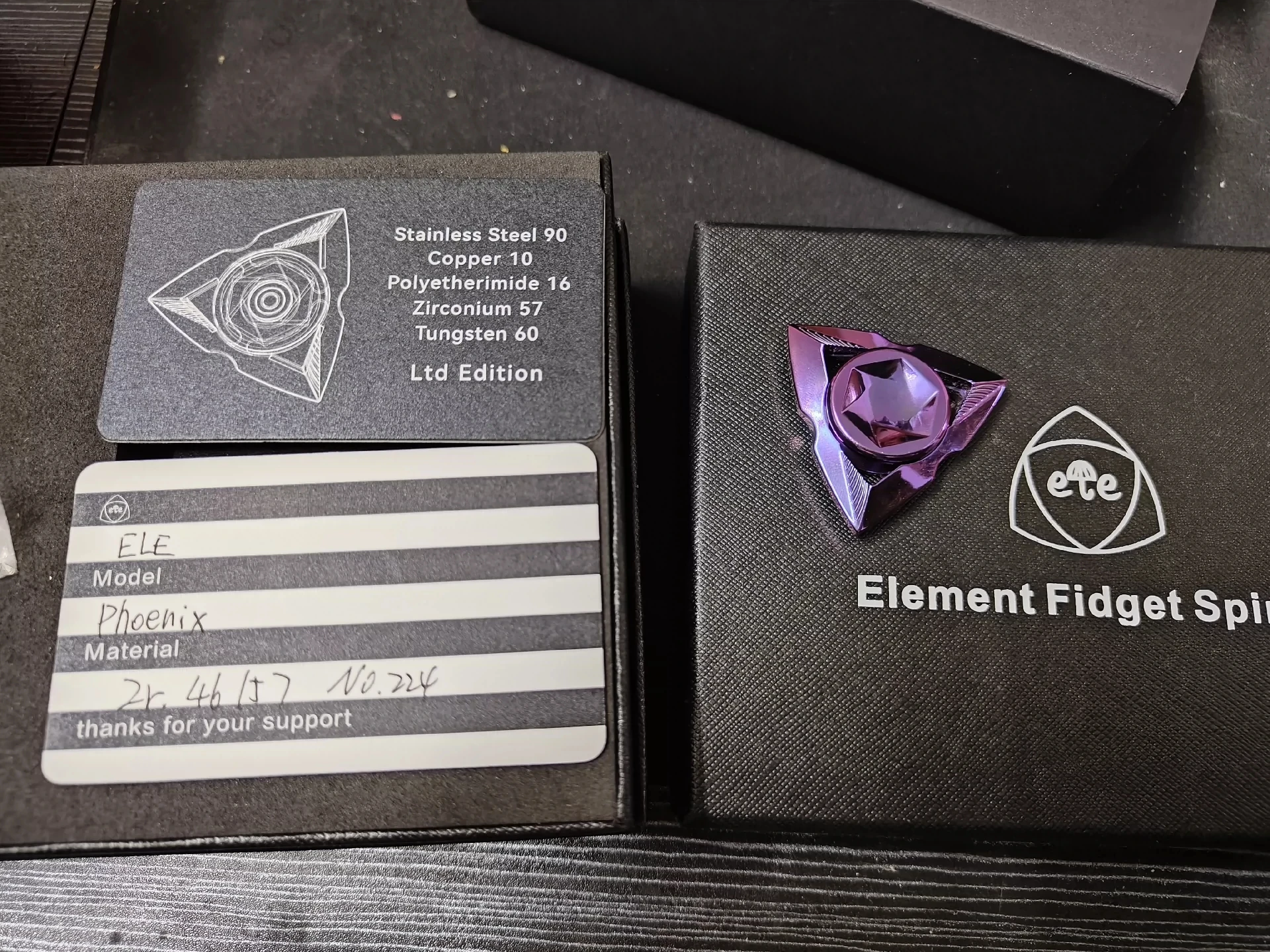 

ELE Phoenix Gyroscope Zirconium Alloy Purple