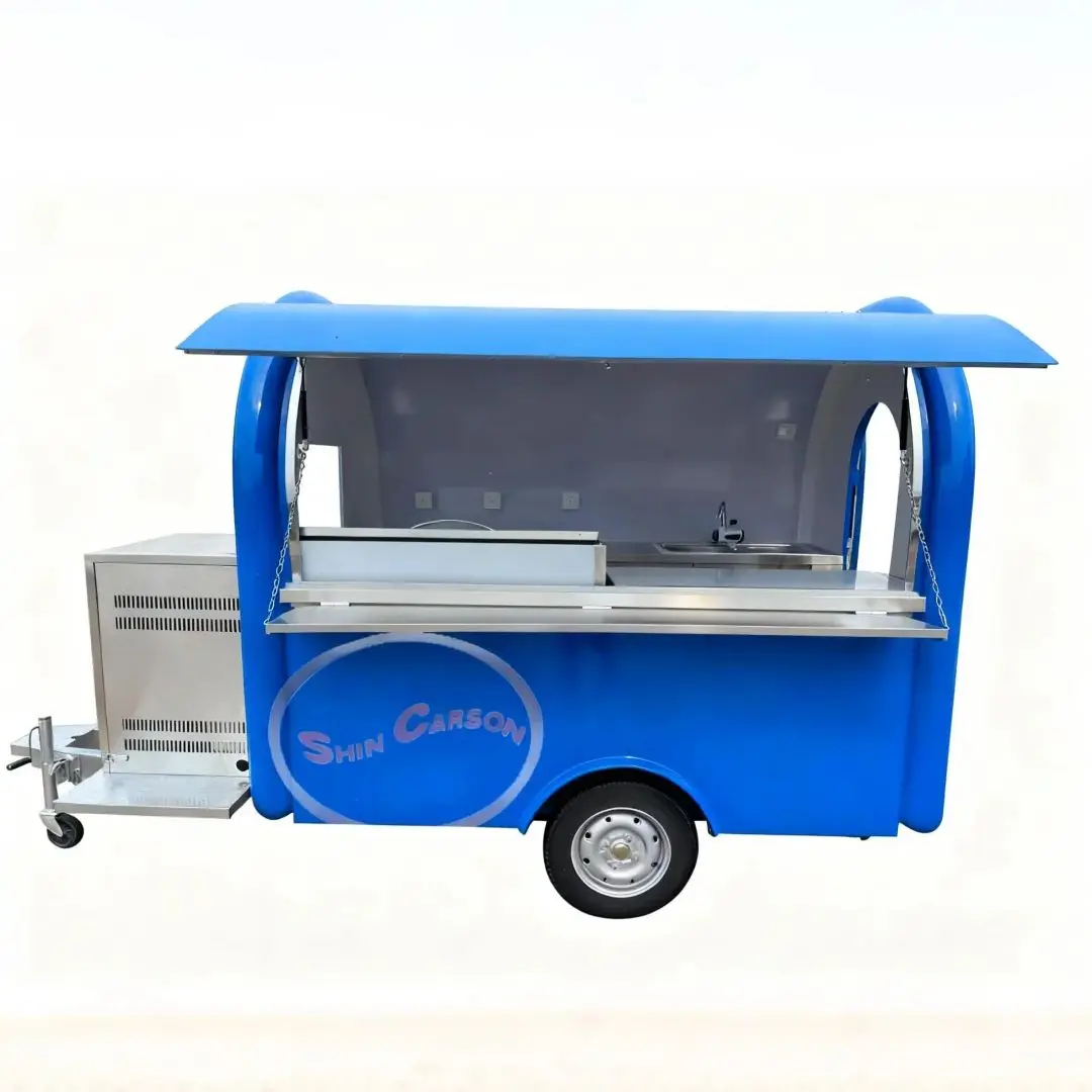 

Large-Capacity Square Food Trailer Fully Equipped Mobile Food Truck Restaurant Kitchen on Wheels for Catering Events