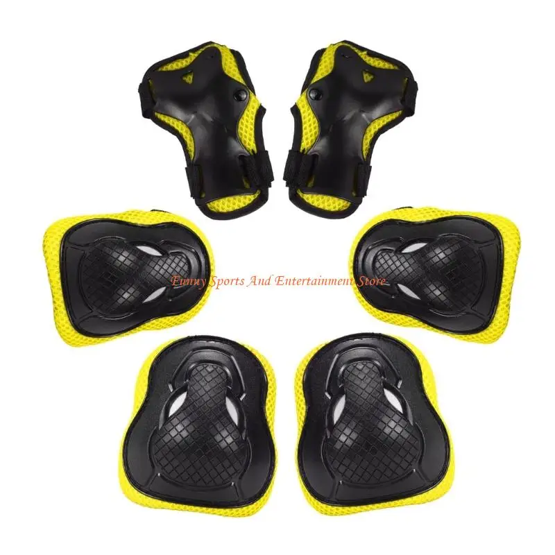 C4DE Skating Elbow Hand Pad Knee Guards For 3-8 Kid Roller Skating Scooter Skateboard