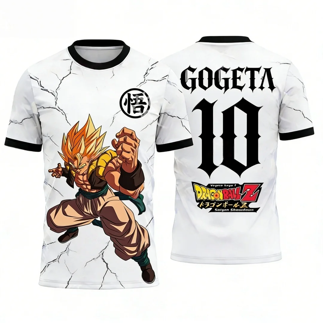 2026 Sommer Dragon Ball Retro Fitness T-Shirt Herren Oversized 3D-Druck Kurzarm Familien-Unisex Kinder-Sportshirt