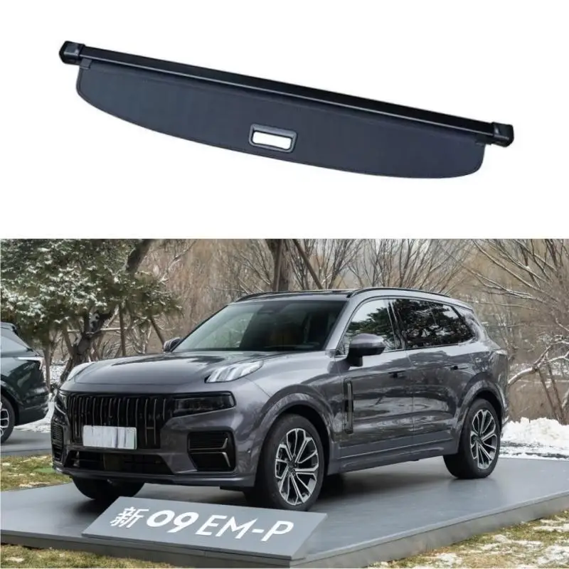 

Black Canvas Rear Trunk Shade Retractable Cargo Cover for Lynk&Co 09