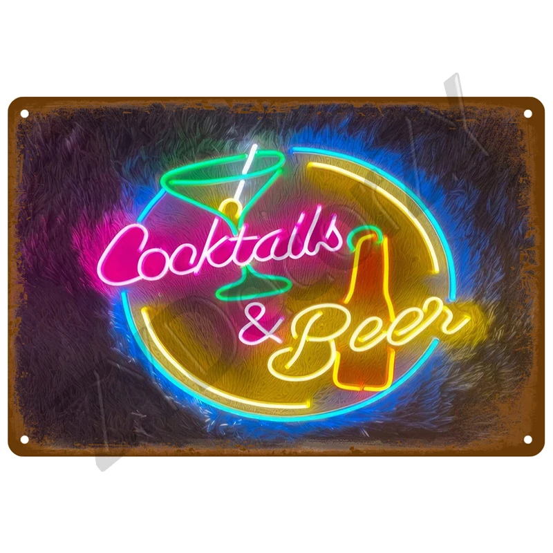 Drink Beer Vintage Tin Sign Wall Decor Art For Bar Pub Man Cave Decorative Wine Metal Sign Poster Whiskey Plaque Plates Mural