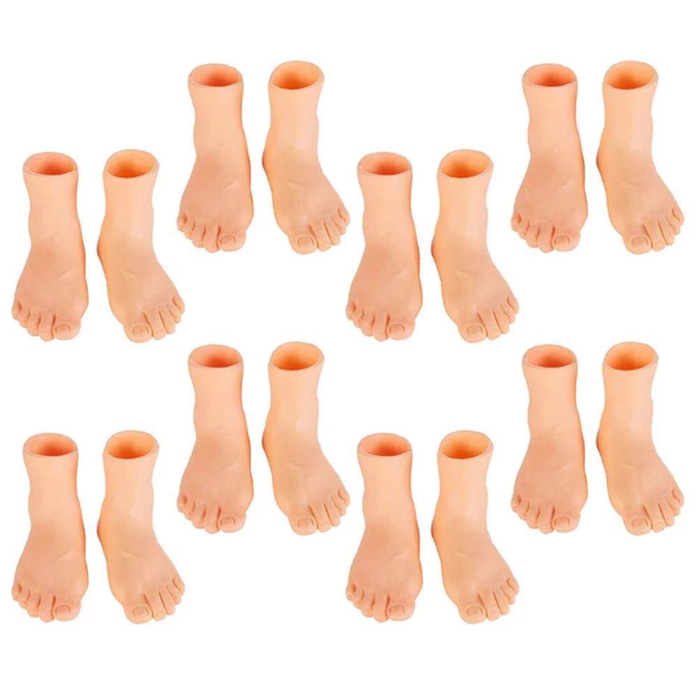 16 Pcs Hands Feet Funny Supplies Kids Toys Cognitive Halloween Teaching Model Vinyl Educational Puppet Child 3d