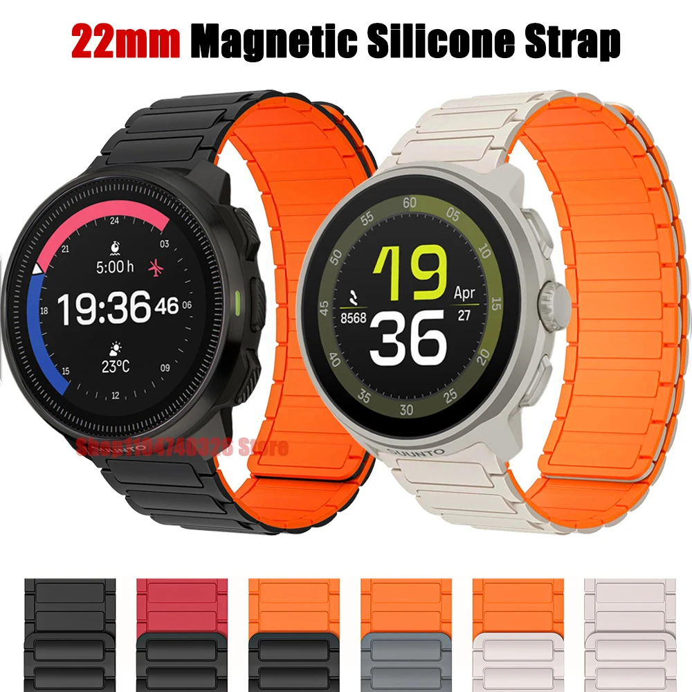 20mm 22mm Magnetische Schnalle Silikon Armband Für Suunto RACE S/5 Peak/9 Peak Pro Armband für Suunto Vertikale/Ozean Handgelenk Armband