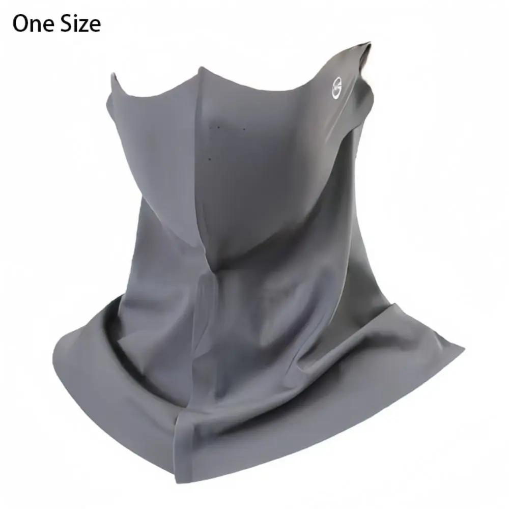 Cool Ice Silk Sun Protection Mask 3D UPF50+ Anti-UV Neck Scarf Breathable Neck Protection Sunshade Face Mask Cycling