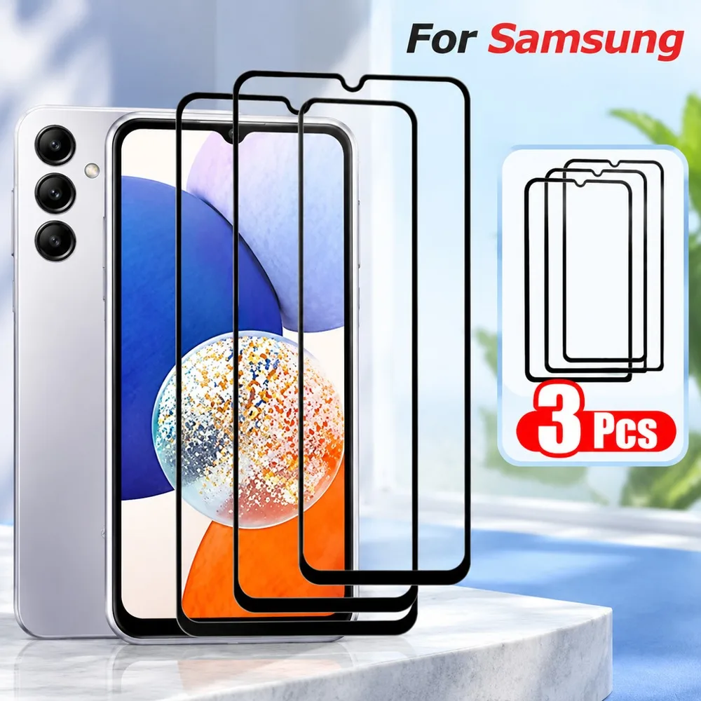 3PCS Tempered Glass Film For Samsung Galaxy A22 A23 A24 4G A31 Anti-Scratch Protector For Samsung Galaxy A32 5G A33 5G A34 A54