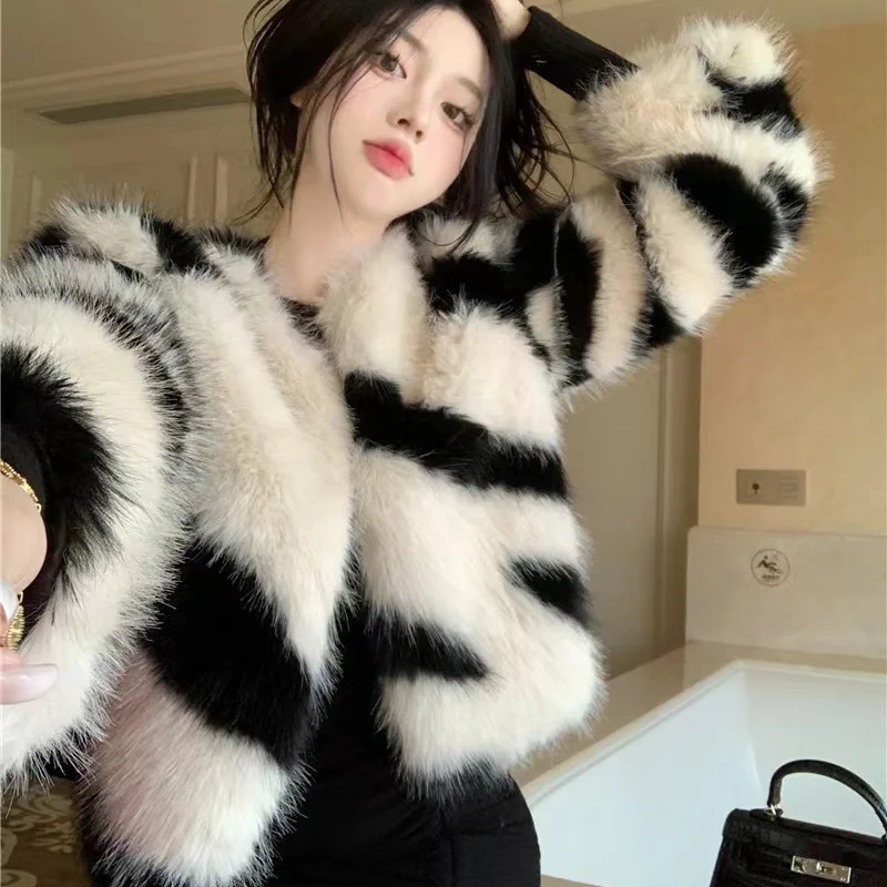 Fur Jacket Women's Coat New 2024 Autumn Winter Short Fur Casual Coat