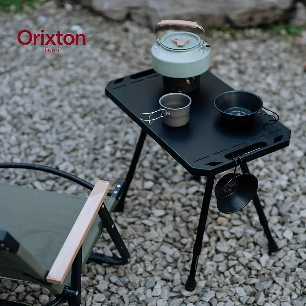 Premium Folding Camping Table - Effortless Setup, Adjustable Height, Ultra-Light Aluminium Alloy for Outdoor Adventures