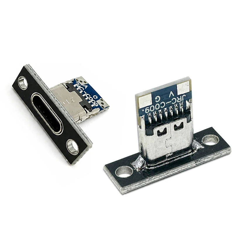 USB C Jack Mini Charger Plug Socket Small Electrical Charging Base Type C Jack For Electrical Charging Base Screw Fixing Plate