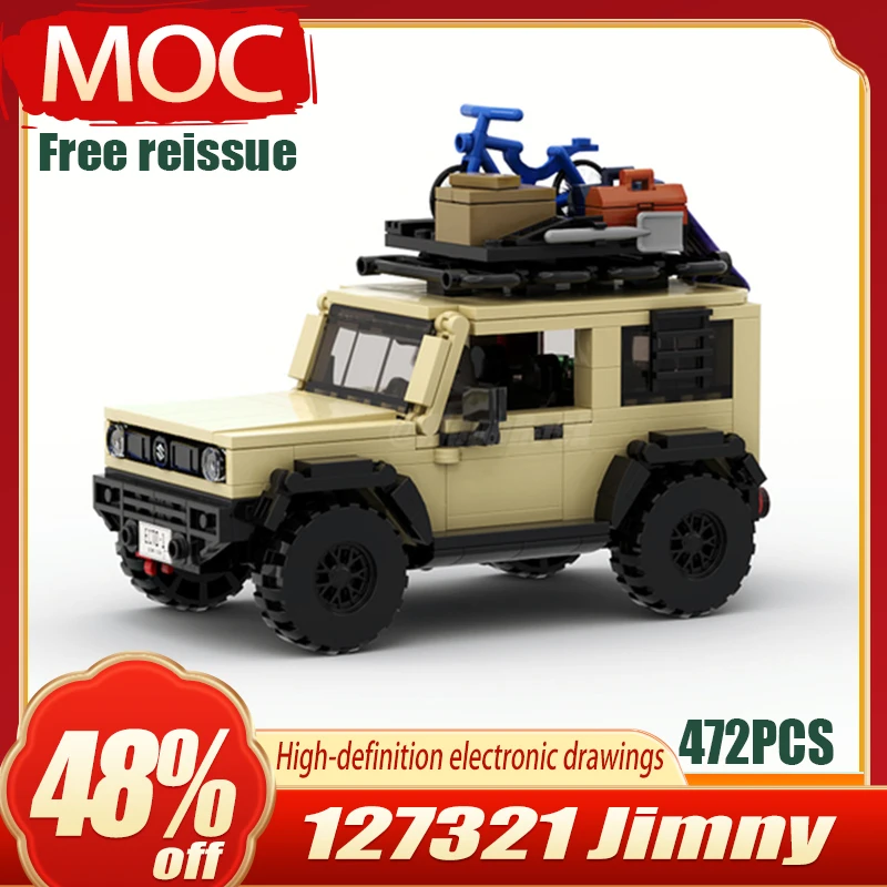 

MOC building block 127321 small particle supercar off-road vehicle model gift toy klemmbausteine 장난감 игрушки figuras de anime 블럭
