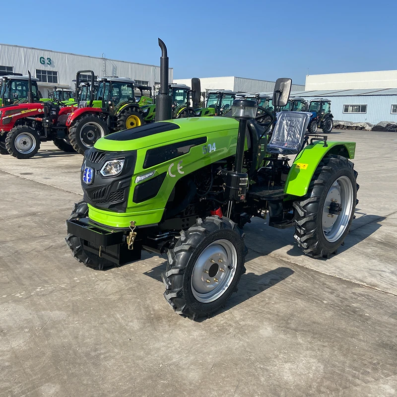 Tractores 4x4 baratos 50hp 4wd Tractor de ruedas agrícolas Traktor