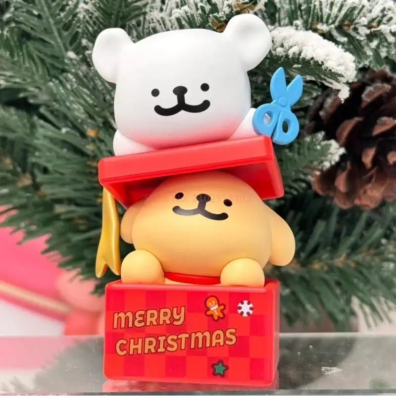 Genuine Maltese Line Puppy Christmas Series Blind Box Action Figure Mysterious Box Doll Toys Bag Handmade Toy Birthday Gift