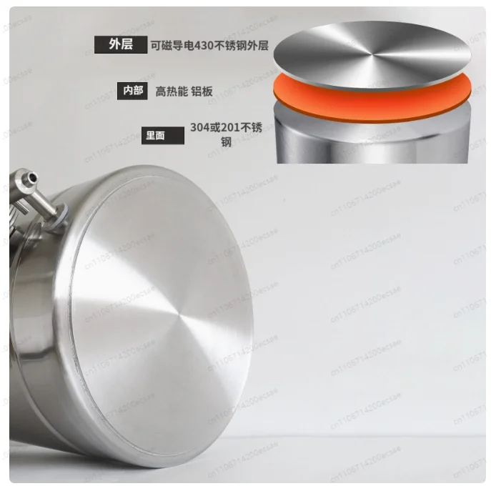 Stainless Steel Household Beer Barrel with Faucet Enzyme Barrel Temperature Control Grape Cooling Fermentation