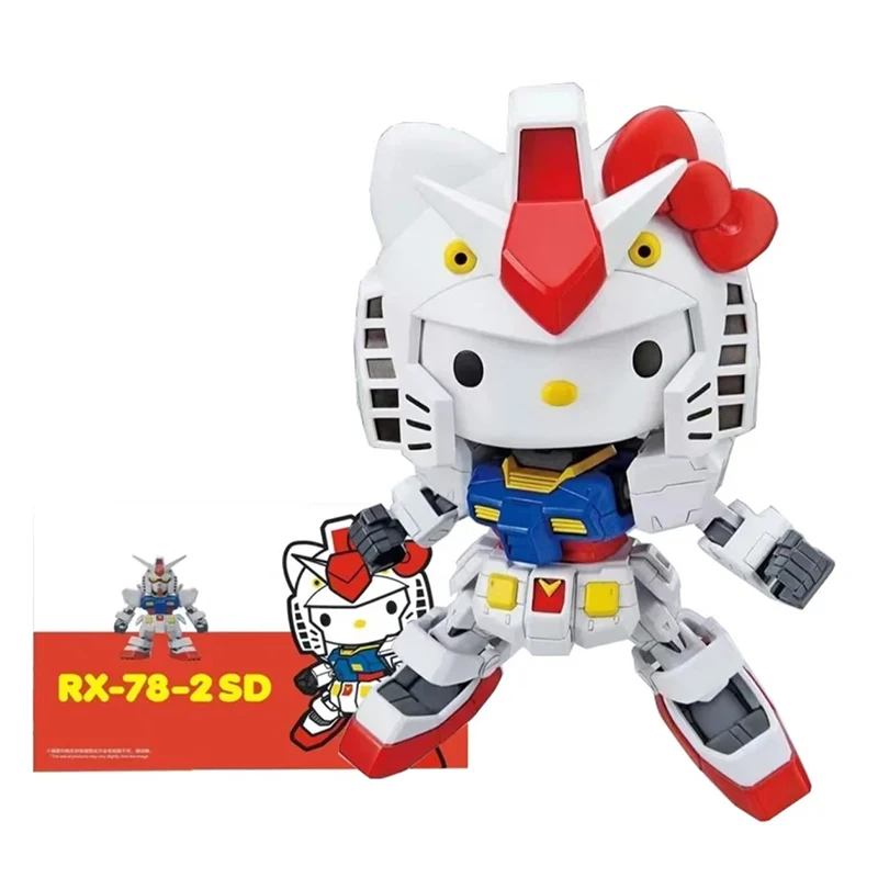 In Stock Gaogao Model Hg 1/144 Rx-78-2 Sd Kt Cat Assembly Model Movable Joints High Quality Gift Toy Collection for Kids