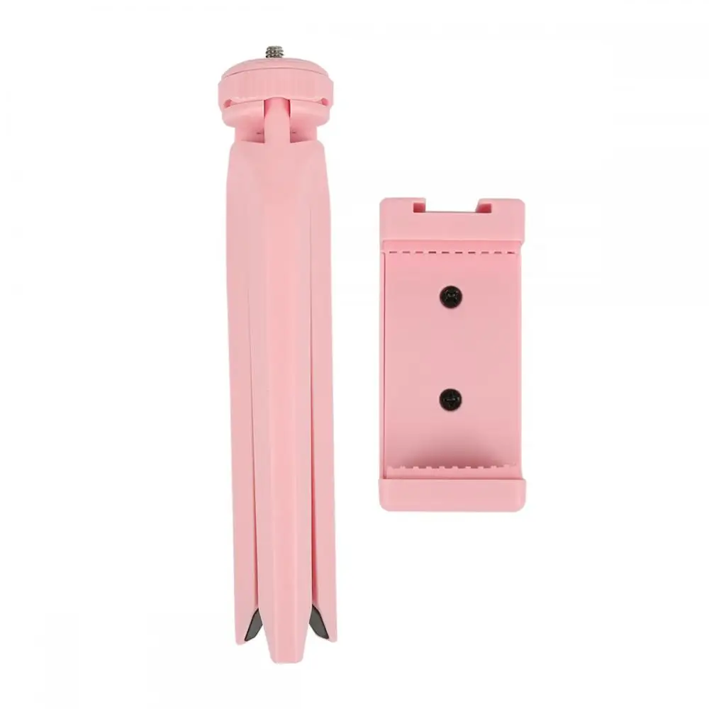 Desktop Triangle Bracket Pocket With Phone Clamp Rotating Adjustable Foldable For Smartphones Mobile Phone Stand Portable Mini