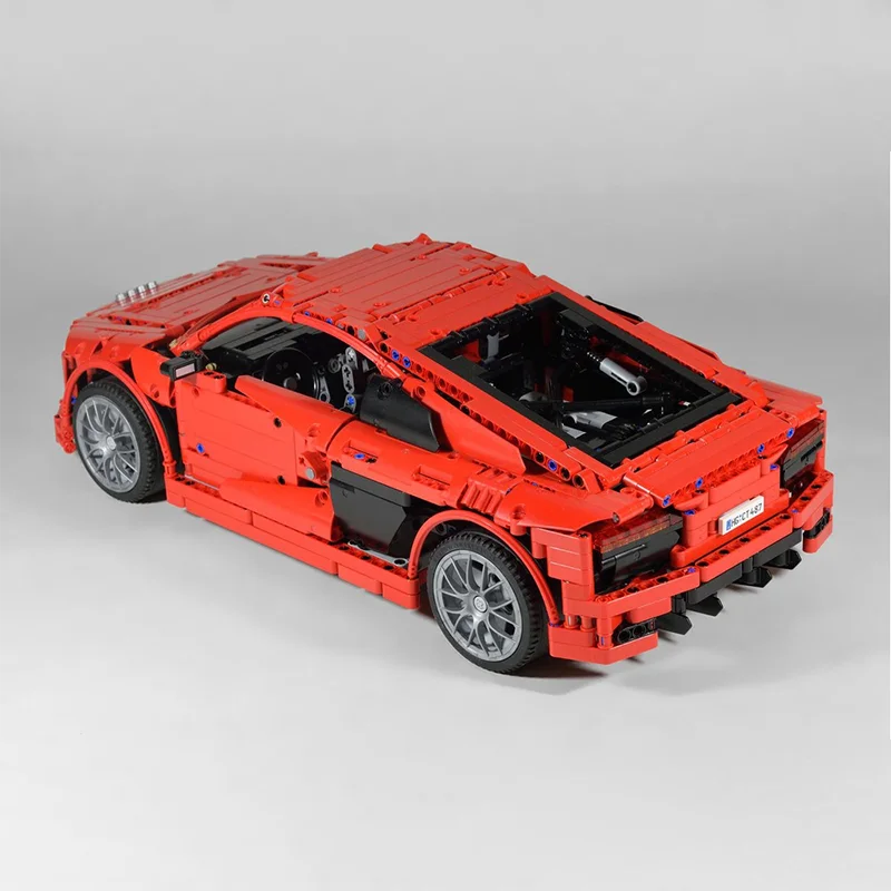 1839PCS Moc Building Blocks AudisadsR8 V10,เหมาะสําหรับเด็กและนักสะสม,สไตล์โมเดิร์นต้องมีสําหรับคอลเลกชัน