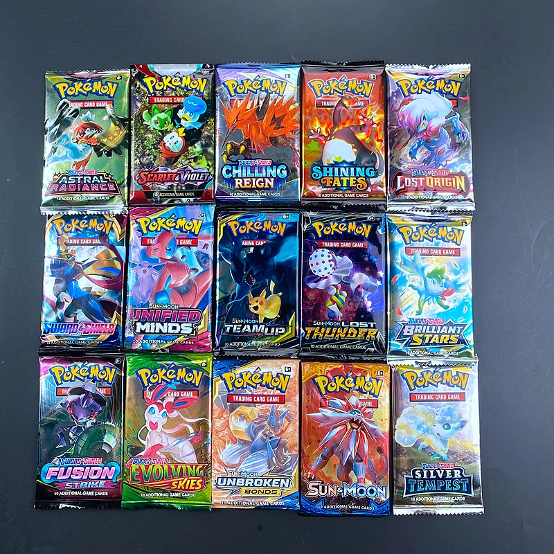 40pc Pokemon Cards GX Tag Team Vmax EX Mega Energy Shining Pokemon Card Game Carte Trading Collection Cards Pokemon Cards