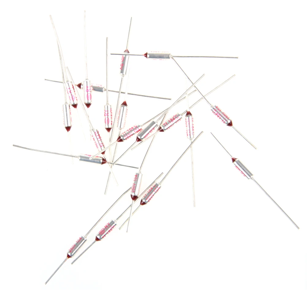 20Pcs / lot 184℃ RY184 TF 184 Degrees Celsius 10A 250 V Temperature Thermal Fuse DropShipping