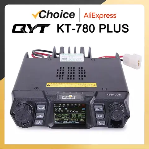QYT KT-780 प्लस मोबाइल स्टेशन VHF 100W 136-174MHZ हाई पावर 256CH लंबी दूरी का संचार रेडियो कार वॉकी टॉकी ट्रांसीवर 10 best sales qyt kt 780 प्लस - №8