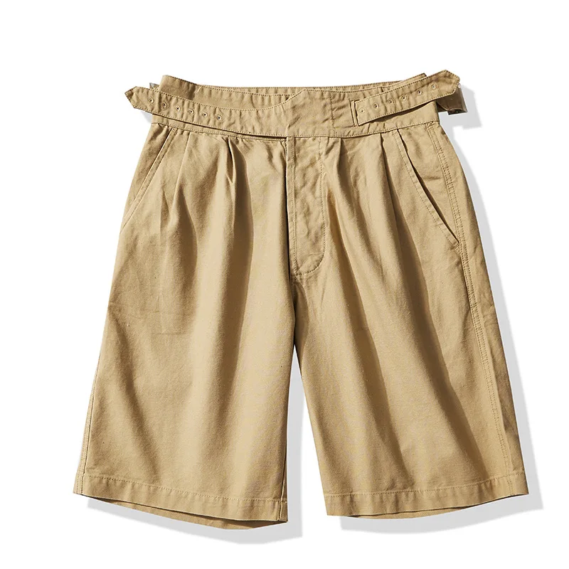 OKONKWO_Vintage British Army Gurkha casual pants men's loose shorts shorts Bermuda shorts British combat pants
