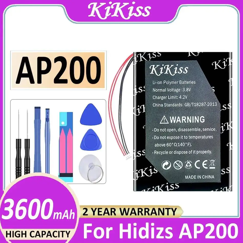 

3600mAh Reliable Power Supply Audio Player Battery For Hidizs AP200 Player High Performance