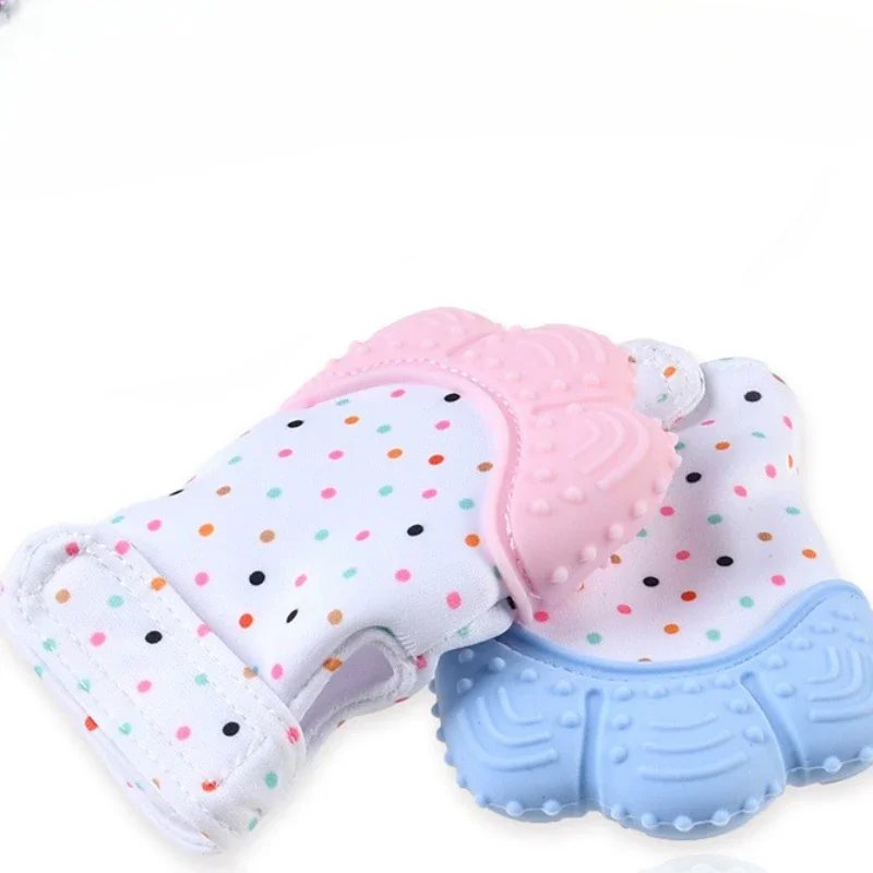 

1pcs Baby Teething Toys Prevent Bite Fingers Nails Glove Children Infant Silicone Anti Biting Protection Gloves for Toddle Kids