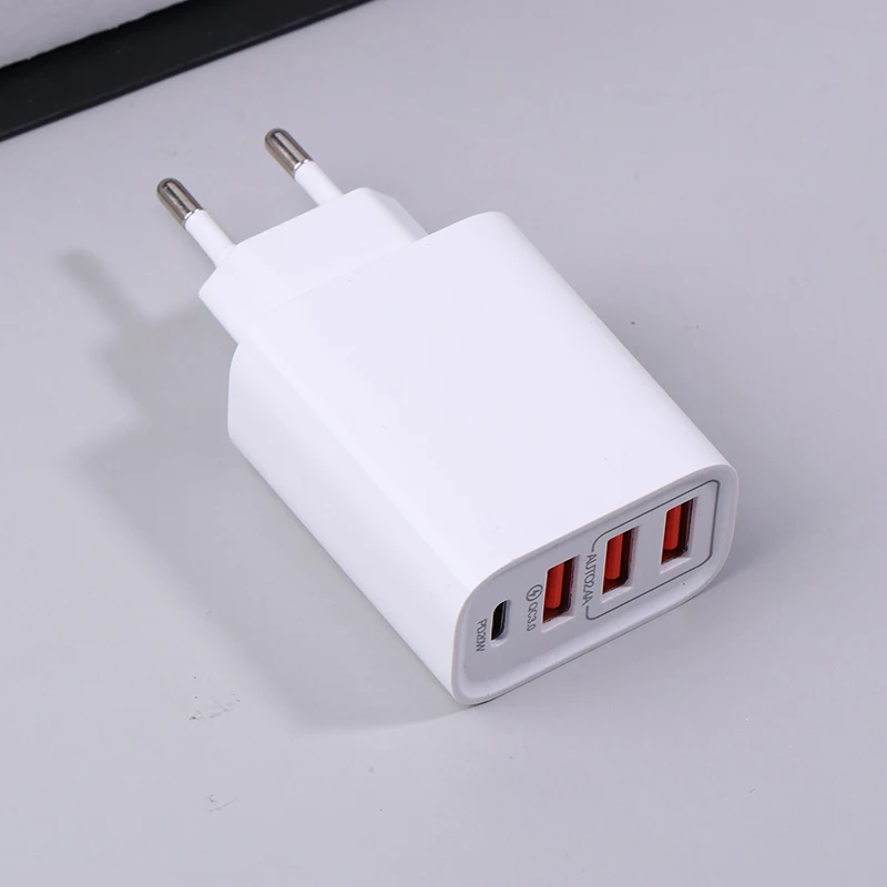 20W PD 4 Ports USB 5V4A Charge Power Adapter Mobile Phone Charger QC3.0 Charging EU/US Plug Outlet Travel Charger 110V 220V