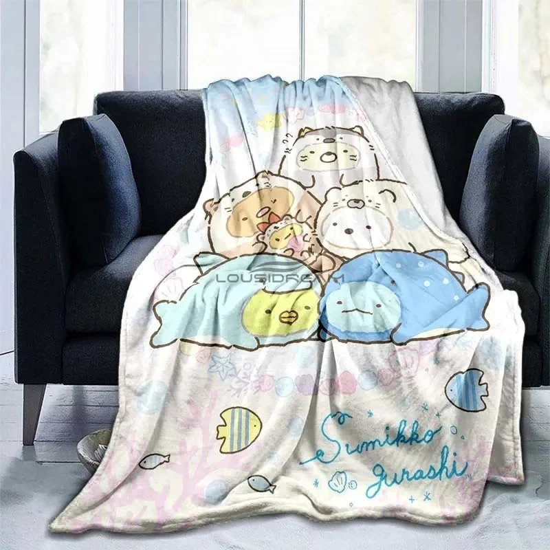 Sumikko Gurashi Cut Blankets Children's Warm Beautiful Blankets Flannel Soft and Comfortable Blanket Home Travel Birthday Gift