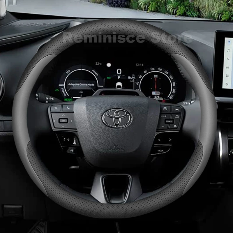 

Leather Car Steering Wheel Cover for Toyota c-hr c hr GR Sport HEV Koba 2014-2026 Auto Steering Wheel Toyota c hr Accessories