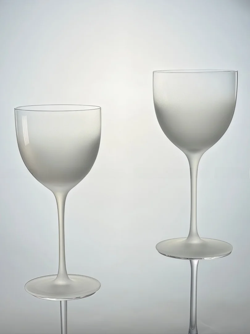 

Crystal Martini Cocktail Glasses Nicknora Bar Store Highball Japanese Style Handmade Glassware Pure Color Wooden Stand