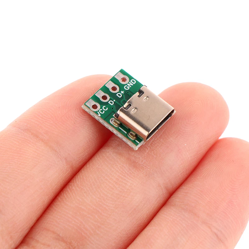 New 10/5Pcs USB 3.1 Type C Connector 16 Pin Test PCB Board Adapter 16P Connector Socket For Data Line Wire Cable Transfer