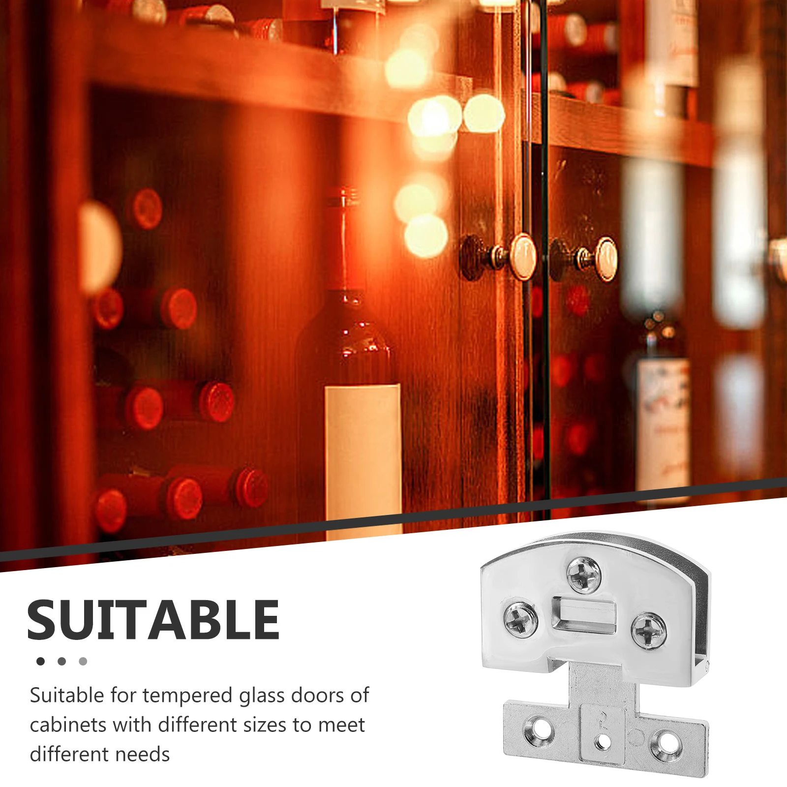 

4pcs Stainless Steel Glass Shower Space-Saving Frameless Clamp Durable Metal For Bathroom Hardware Easy Installglass Door Hinge