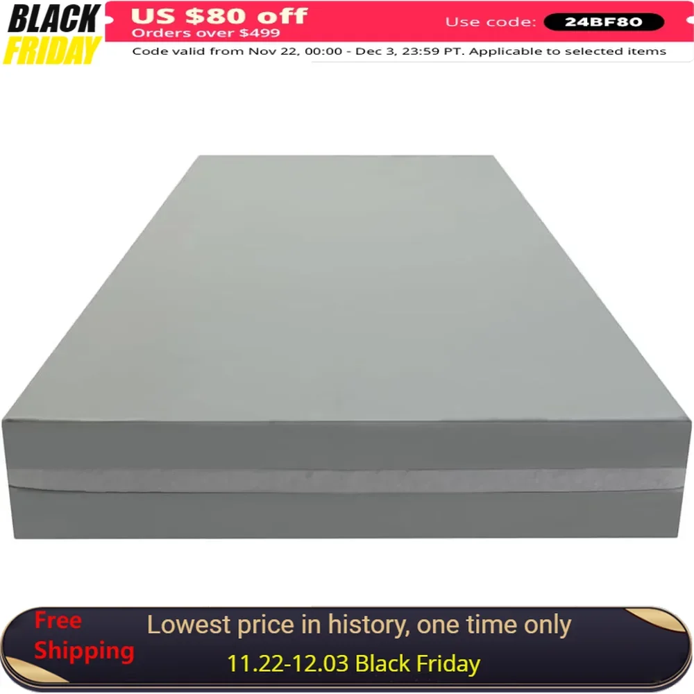 Twin Mattress, Dual-Sided, Firm or Soft, Durable Vinyl Cover, 75