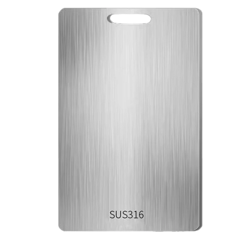 Stainless Steel Double-Sided Cutting Board For Kitchen - Thick Panel, Chopping & Kneading Dough Board