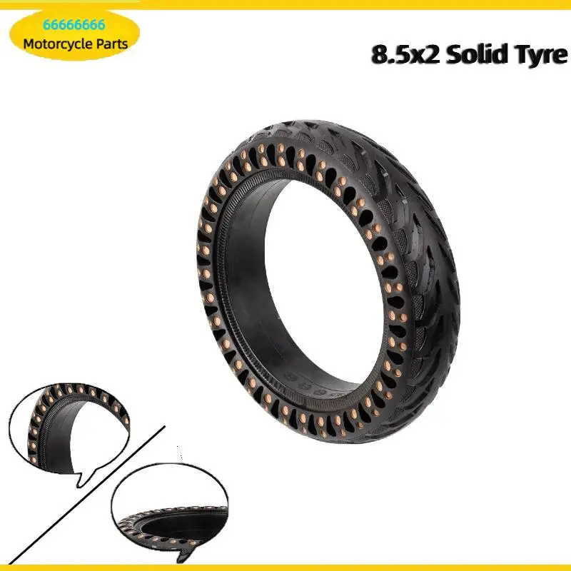 Wear resistant double honeycomb solid tire 8.5-inch 8.5x2.0 suitable for M365 Pro electric scooter bee