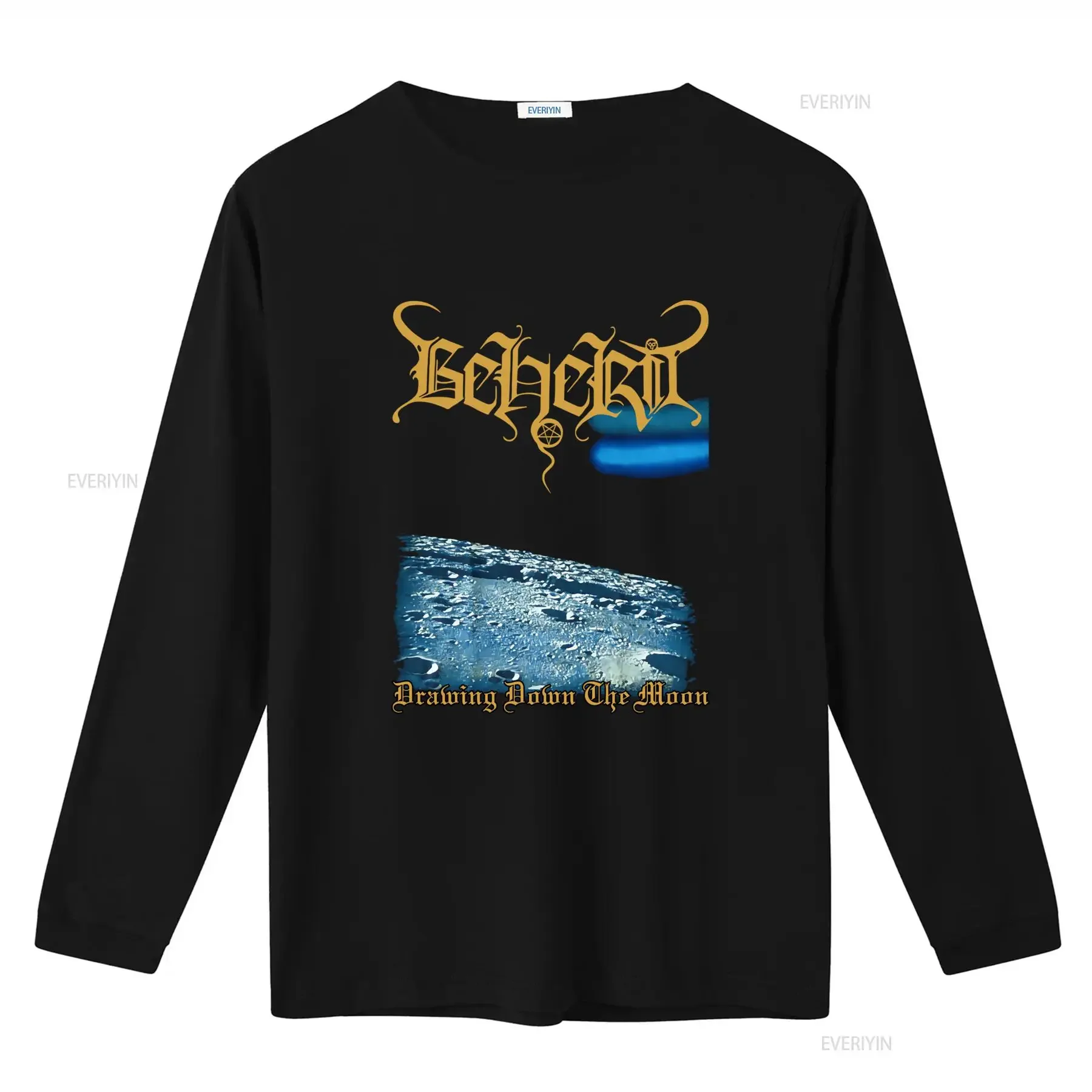 Beherit Drawing Down The Moon Black Metal T Shirt Mystifier Archgoat Blasphemy Inspired Design vintage Washed Slightly