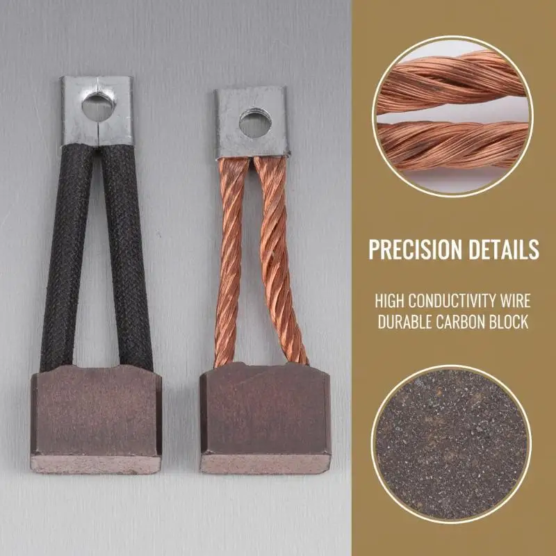 

212 for Car Starter Motor Quality Auto Accessories 4Pcs High Copper Carbon Brushes 8.8x19.2x14mm