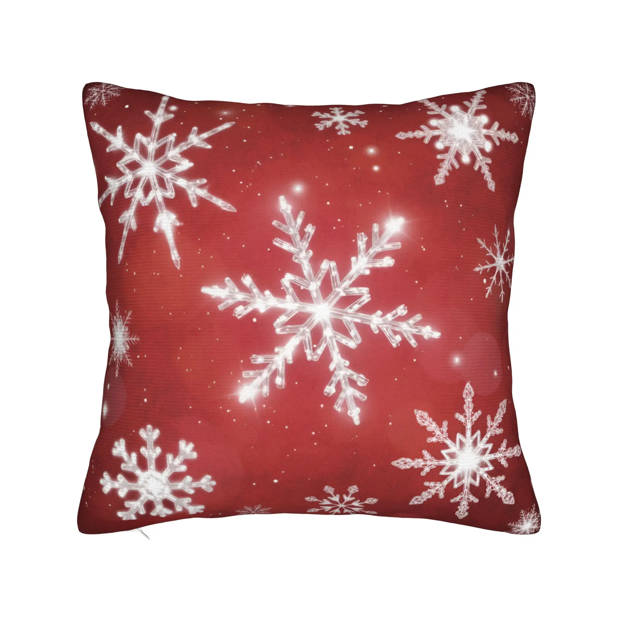 Christmas xmas Santa Claus Printed Pillowcase Cushion Cover  Throw Pillow Cover Warm Seat Decor Zippered Multi-Size