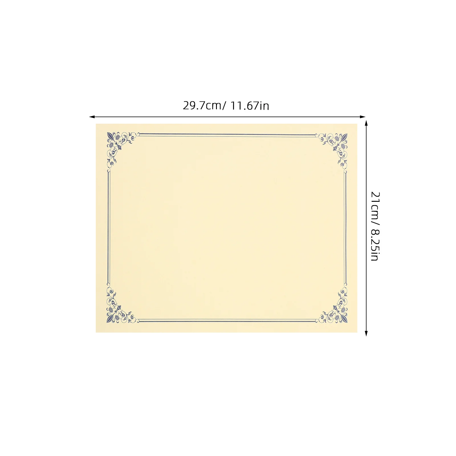 10 قطعة من الورق الفارغ لدبلوم الجائزة، ورقة داخلية قابلة للطباعة، لوازم الشهادات المدرسية، ورق طباعة الشهادة #3