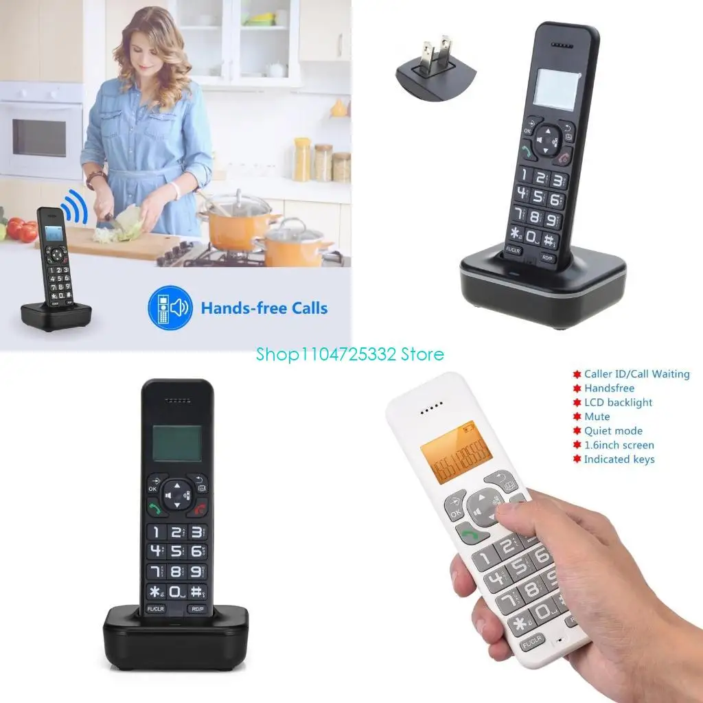

P5EA Cordless Landline Fixed Telephone Desk Phone with CallerID Backlit Telephones