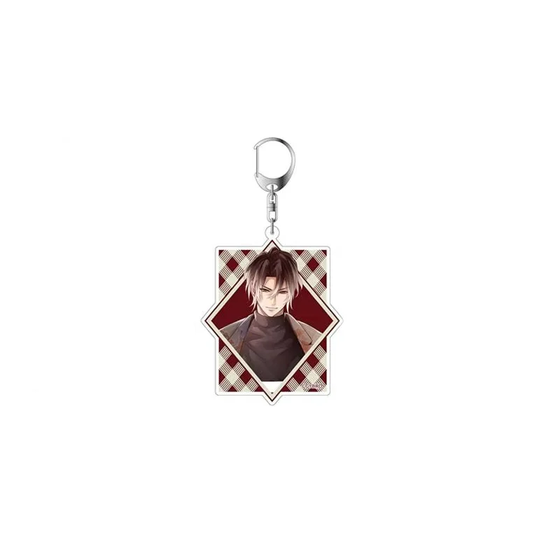 Anime Keychain Wolfgang Amadeus Mozart Napoleon Bonaparte Acrylic Keyring strap Figure hanging accessories 6cm