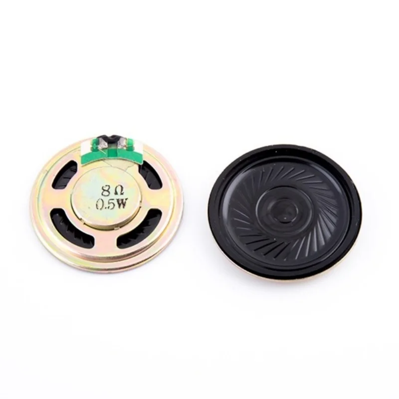 10pcs 20/23/28/30/36/40/50/57mm 8Ω 0.5W Mini Speaker Loudspeaker Diameter 2/2.3/2.8/3/3.6/4/5/5.7cm