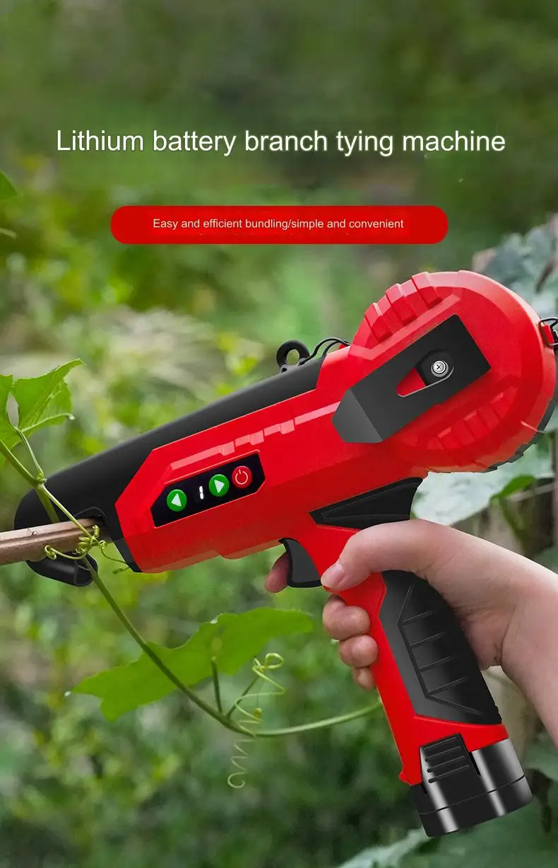 High Efficiency 18V with Integrated Tying Machine for Vineyard Cucumber Tying Machine for Vine Electric Branch Tying Machine
