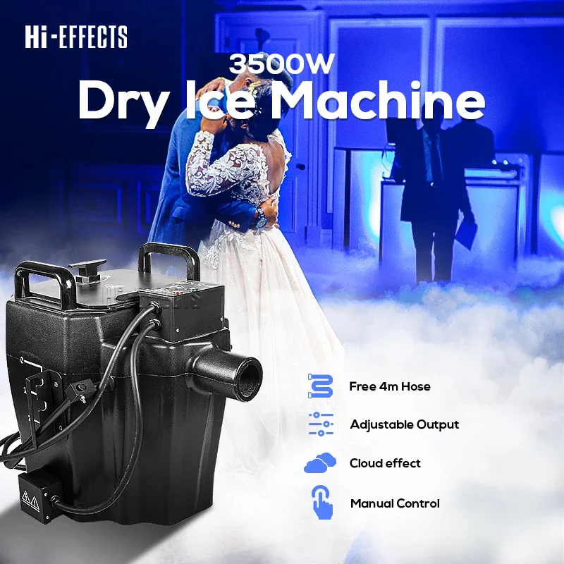 3500W Dry Ice Fog Machine Low Lying Smoke Machine Party Wedding Concert Stage Effect Equipment Low Lying  Fog Dry Ice Machine