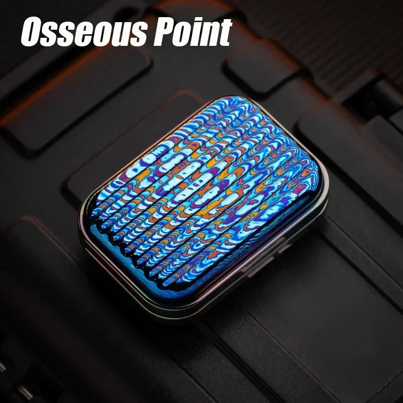 Osseous Point Studio Travel Felling Fidget Metal Slider  Relieves Anxiety EDC Fidget Spinner Aldult Stress Relief Toy Desk Toy