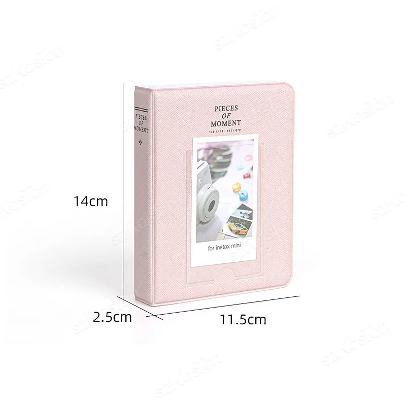 1PC 64 Pockets Photo Album Inch Pictures Storage Case Stamps Tickets Cards Organizer For Fujifilm Instax Mini 13/12/11/9 ﻿