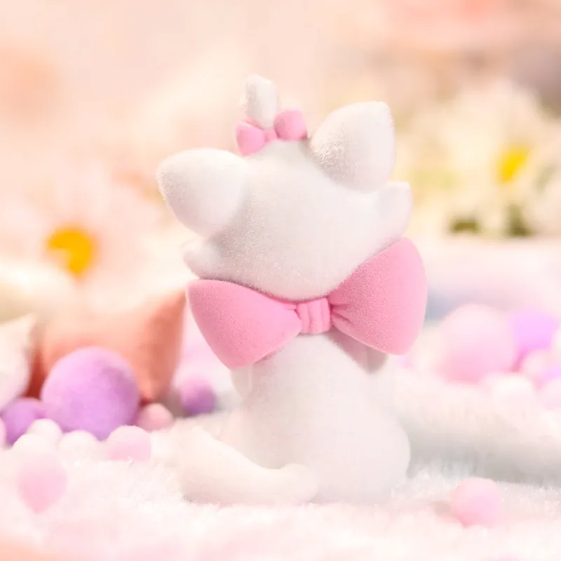 Disney Official Cat Adventure Mary Cat Flocking Pile Collector Hand Office Desk Ornament Girl Birthday Chirstmas Gift