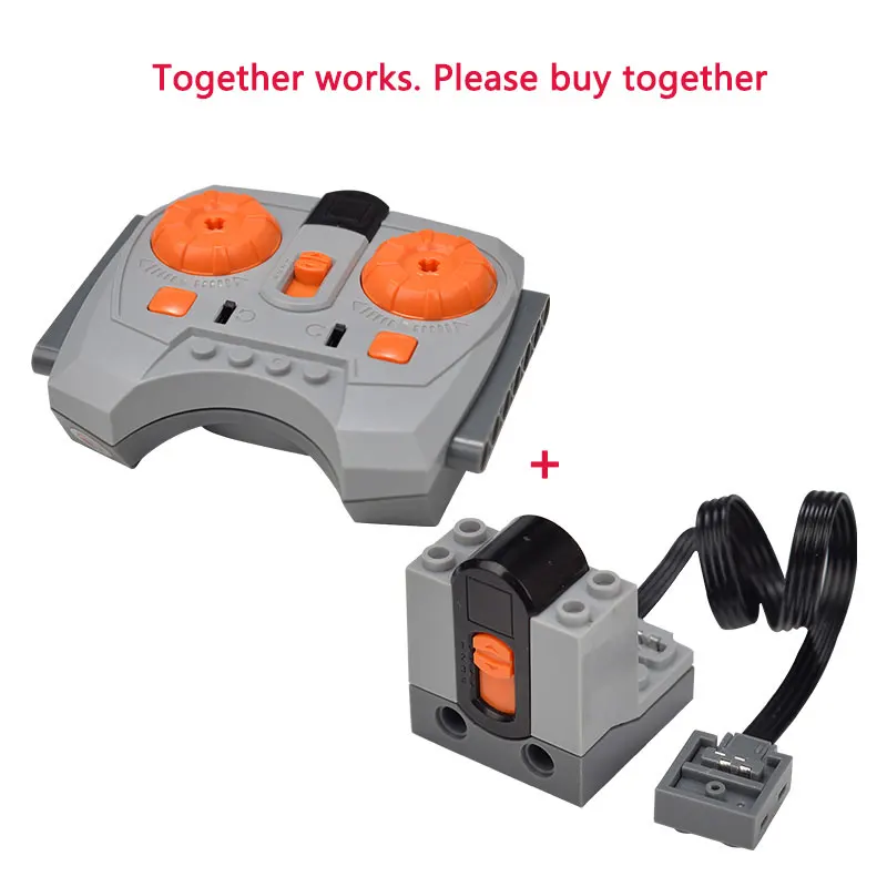 Building Block Motor Lithium Battery Functions Toys Tool Servo Remote Motor PF Model Sets  Compatible with Lego High-tech Parts