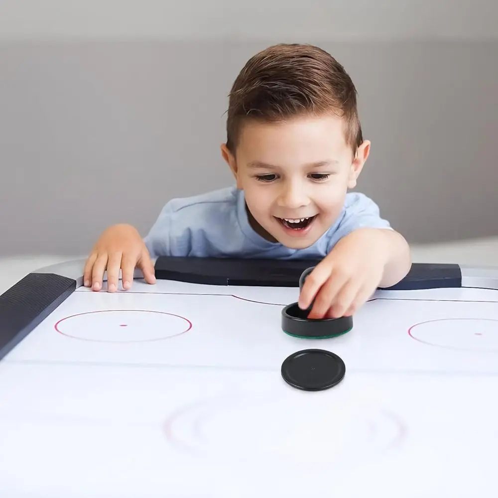 

2 Pushers Air Hockey Pucks 4 Pucks Smooth Glide Air Hockey Paddles Replacement Parts Durable Table Hockey Pushers